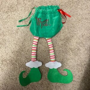 Wyatt personalized elf bag for Christmas goodies